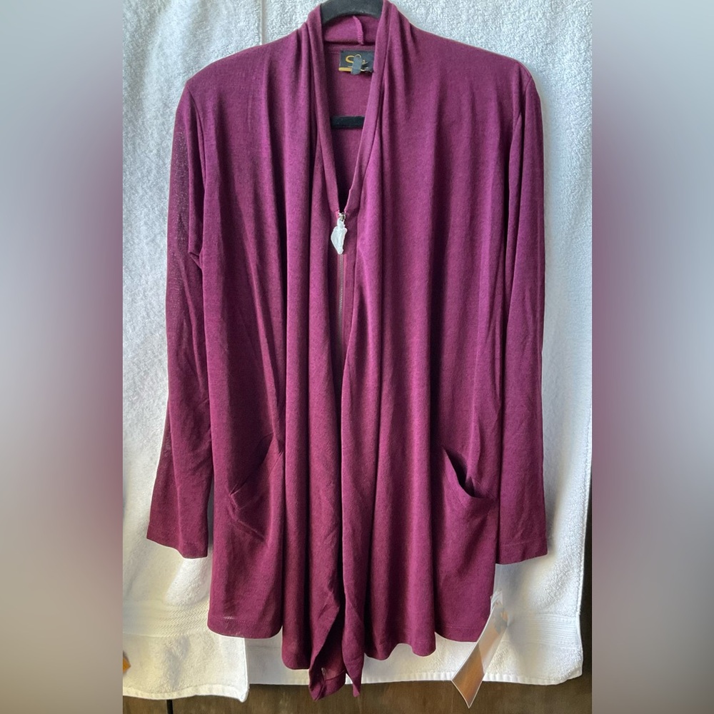 Serena Williams Purple Cardigan Sweater